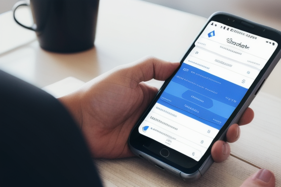 Person using smartphone to search for real estate properties