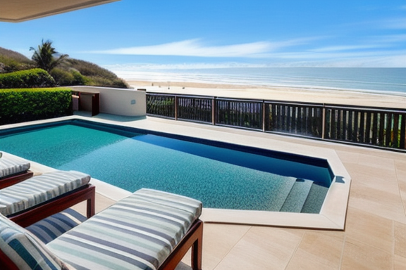 Luxury beachfront property with stunning ocean view