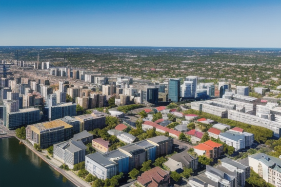 Aerial view of cityscape