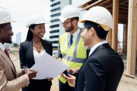 Group of people discussing investment opportunities