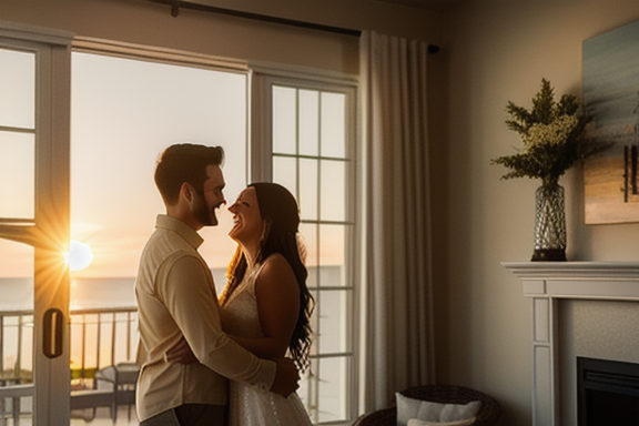 Casal feliz segurando as chaves de sua nova casa